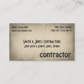 Händlerbaukarte Visitenkarte (Vorderseite)