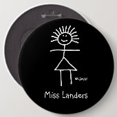 Händlerbezeichnung Niedlich Funny 6-in Button (Vorne & Hinten)