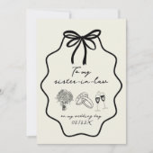 Händlerbow für meine Juristenministerin auf meiner Einladung (Vorderseite)