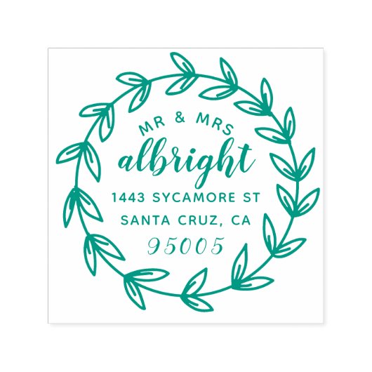 Händlerbriefe & Hochzeitstil-Rücksendeadresse Permastempel (Design)