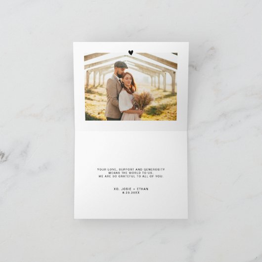 Händlerbriefing Foto Dankeschön-Karte Dankeskarte (Innenseite)