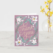 Händlerdüster Danke Karte (Gelbe Blume)