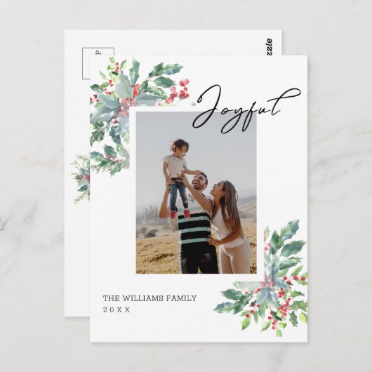 Händlerfreude Foto Heilige Weihnachten Postkarte (Vorne/Hinten)