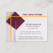 Händlergelb & Wein - Farbabstufungskappe Visitenkarte (Vorderseite)