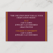 Händlergelb & Wein - Farbabstufungskappe Visitenkarte (Rückseite)