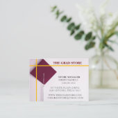 Händlergelb & Wein - Farbabstufungskappe Visitenkarte (Stehend Vorderseite)