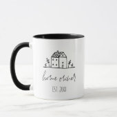 Händlerhaus Neuer Zuhause-Besitzer personalisierba Tasse (Links)
