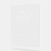 Händlerhochzeit Acrylschild (Winkel)