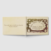 Händlerhochzeit Personalisierter Rustikaler Bäume Gästebuch (Voll)