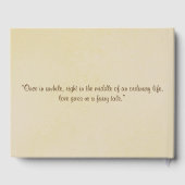 Händlerhochzeit Personalisierter Rustikaler Bäume Gästebuch (Rückseite)