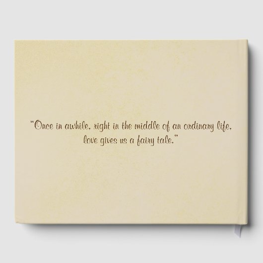 Händlerhochzeit Personalisierter Rustikaler Bäume Gästebuch (Rückseite)