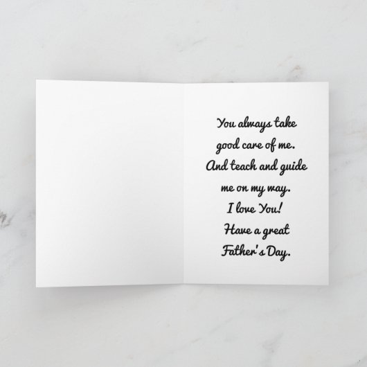 Händlerkarte des Vaters Karte (Innenseite)