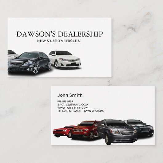 Händlerkarte Visitenkarte (Vorne/Hinten)