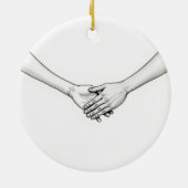 Händlerleben, die sie Liebe haben Keramik Ornament (Hinten)