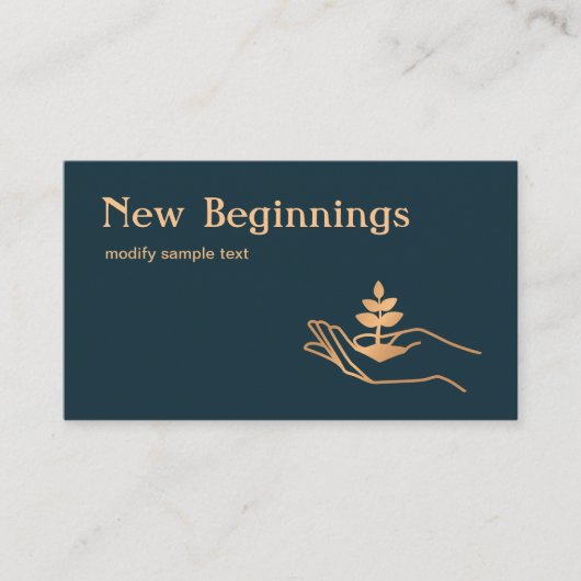 Händlerleder Pflanze Wellness-Berater Visitenkarte (Vorderseite)