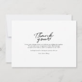 Händlerpaare Hochzeit Foto Dankeschön Karte (Rückseite)