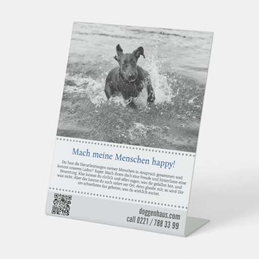 Händlerposter Sockelschild (Vorderseite)