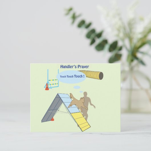 Handlers Touch Postkarte (Stehend Vorderseite)