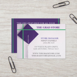 Händlerübersicht für grüne und Lila Abschlüsse Visitenkarte