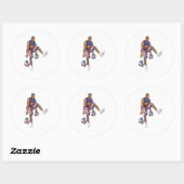 Handles Franklin Runder Aufkleber (Blatt)