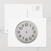 Handless-Uhr Postkarte (Vorne/Hinten)