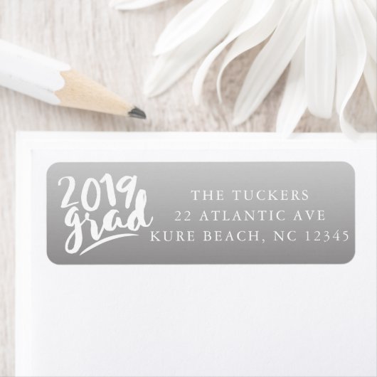 Handlettered Class of 2019 Abschluss Address (Insitu)