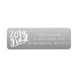 Handlettered Class of 2019 Abschluss Address