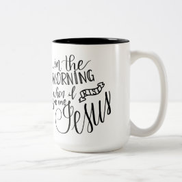 Handlettered Tasse, christliches Sprichwort, geben Zweifarbige Tasse