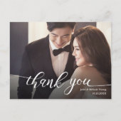 HANDLETTERING SCRIPT WEDING DANKE POSTKARTE (Vorderseite)