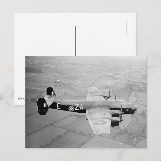 Handley Page Halifax Postkarte (Vorne/Hinten)