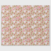 Handlich Illustriertes Erdbeereis Creme Cone Geschenkpapier (Flach)