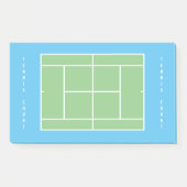 Handlich leerer Tennisplatz-Layout klebrig Post-it Klebezettel (Vorderseite)