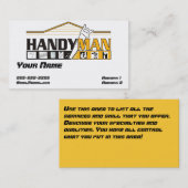 Handliche Mann-Visitenkarte Visitenkarte (Vorne/Hinten)