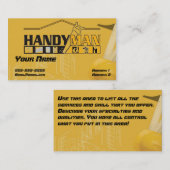 Handliche Mann-Visitenkarte Visitenkarte (Vorne/Hinten)