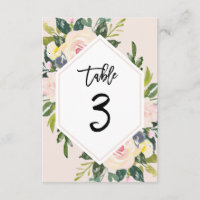 Handliche Tabelle 3 Nummer der Blütenblüte