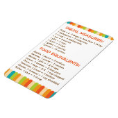 Handlicher Küchenführer für Rezepte Magnet (Linke Seite)