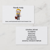 Handlicher Mann Visitenkarte (Vorne/Hinten)