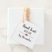 Handlicher Strick mit Liebe-Kraftsatz Geschenkanhänger (Beispiel)