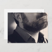 Handlicher Typ mit Bart und Mund Postkarte (Vorne/Hinten)