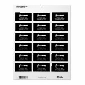 Handliches Adressetikett eines Unternehmens mit Ha (Vorne)