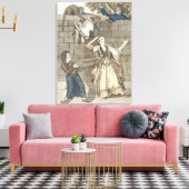 Handlicht von einem Affen oder dem Kopf der Dame Leinwanddruck (Insitu (Wohnzimmer))