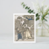 Handlicht von einem Affen oder dem Kopf der Dame Postkarte (Stehend Vorderseite)