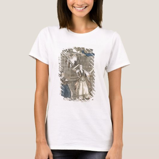Handlicht von einem Affen oder dem Kopf der Dame T-Shirt (Vorderseite)