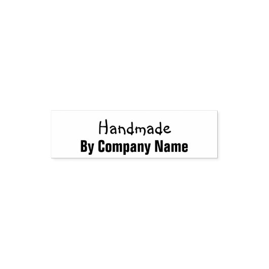 Handling by Company Name Business Template Permastempel (Design)
