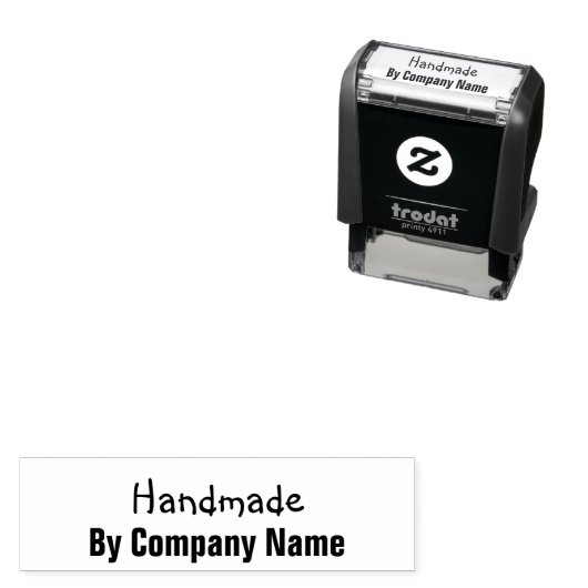 Handling by Company Name Business Template Permastempel (Beispiel)