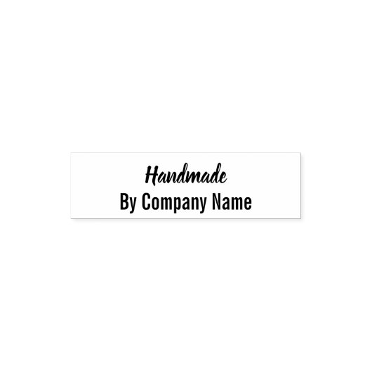 Handling by Company Name Template Permastempel (Design)