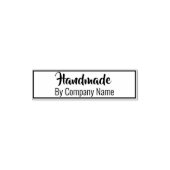 Handling by Company Name Text Template Permastempel (Design)