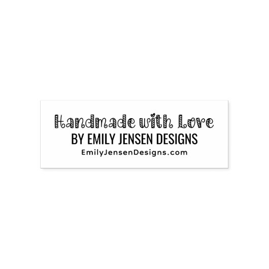 Handling mit Liebe #1 Website-URL für Firmennamen Permastempel (Design)