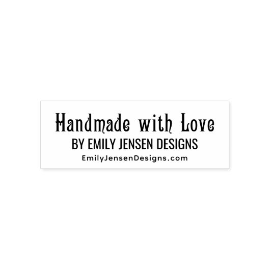 Handling mit Liebe #5 Website-URL für Firmennamen Permastempel (Design)