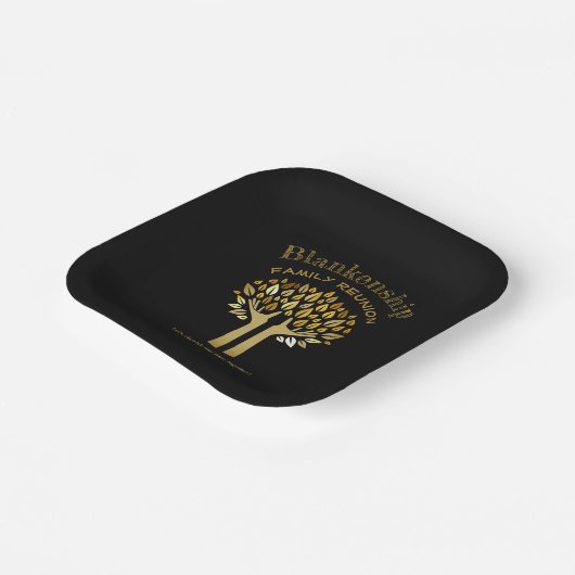 Handling Up Tree Blätter Family Wiedersehen Essent Pappteller (Gewinkelt)